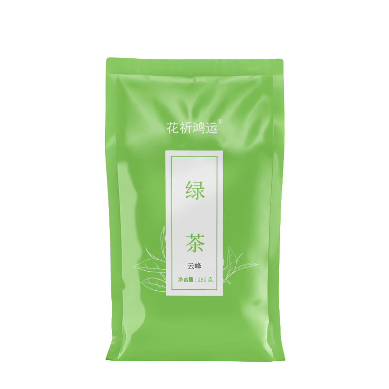 花祈鸿运绿茶云峰100克袋