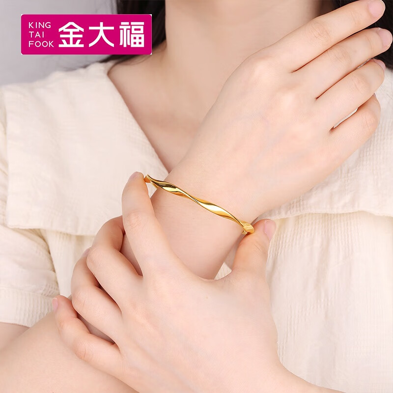 金大福(king tai fook)黄金手镯/手链/脚链auec00500报价_参数_图片