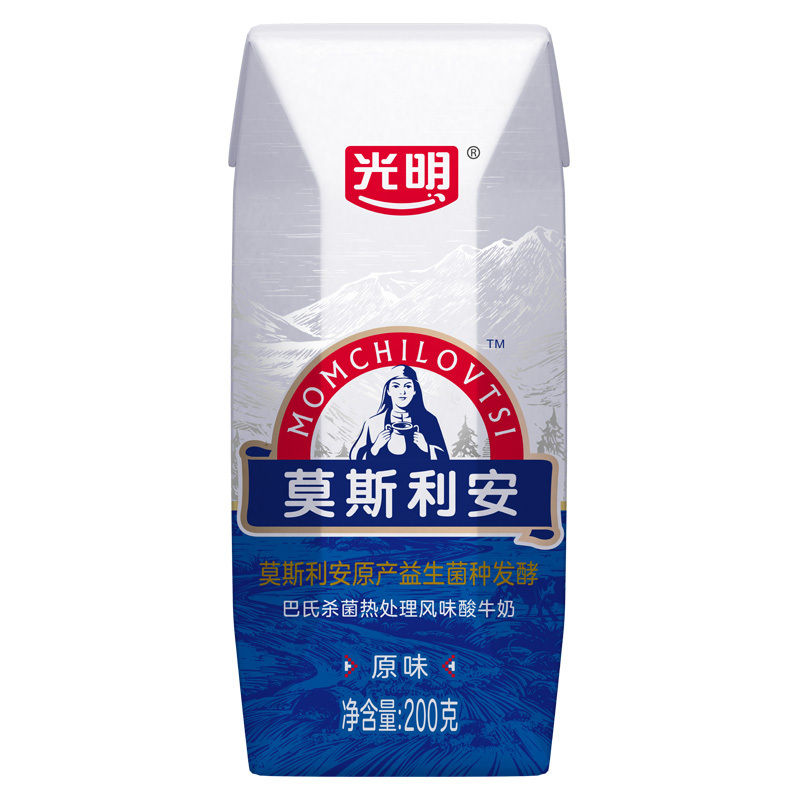 [12月产]光明 莫斯利安 常温原味酸奶 200g*12盒/提