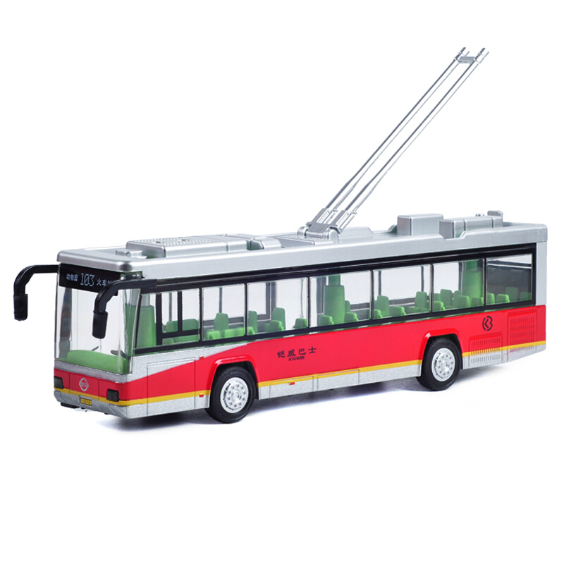合金校车巴士旅游客车双层公交车儿童玩具汽车模型声光回力小汽车彩珀