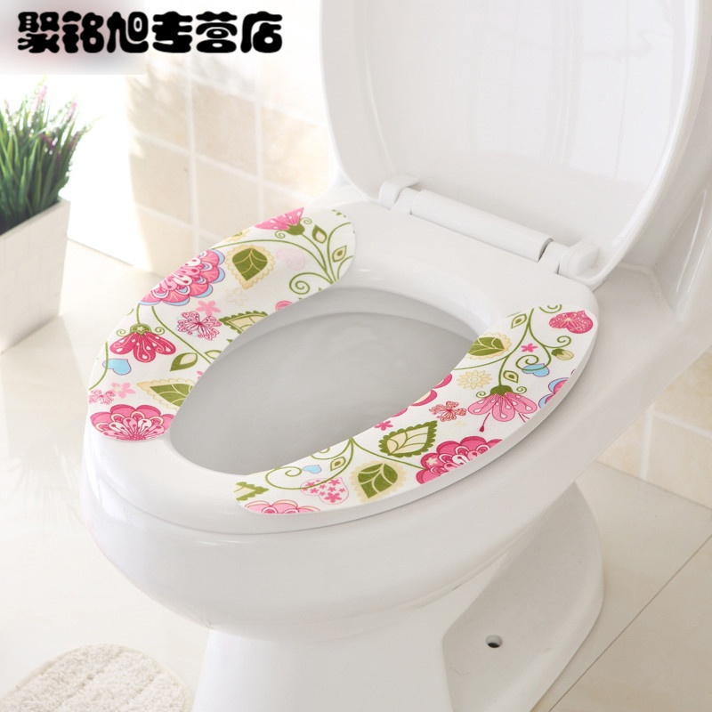 马桶垫粘贴式马桶套 坐便套马桶圈坐垫卡通座便套坐便器拉链式家用马桶套马桶贴生活日用家庭清洁浴室用品马桶垫