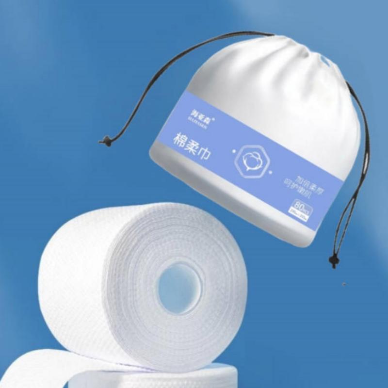 海亚森加厚珍珠纹一次性干湿洗脸巾面巾纸20*20cm 250g 80抽/包(计价单位:包)高清大图