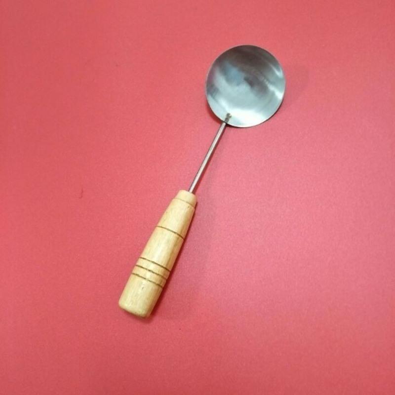 福州福清炸海蛎饼勺油饼勺铁勺炸饼不粘勺 不锈钢抹浆小勺直径6cm(非炸勺)