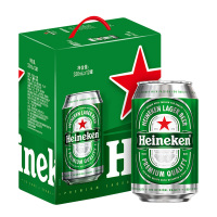 喜力(Heineken)啤酒330ml*12听 整箱装(新老包装交替发货中)