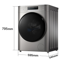 美的(Midea)滚筒洗衣机全自动10公斤变频家用新风祛味除菌溶旋风科技初见 FCS快净洗