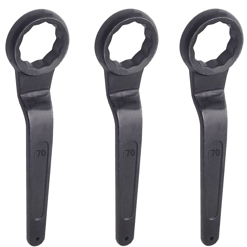 立伟铁牛单头梅花扳手70mm/把高清大图