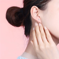 DTOTO 日韩经典四爪耳钉端庄典雅日常百搭纯银耳环女