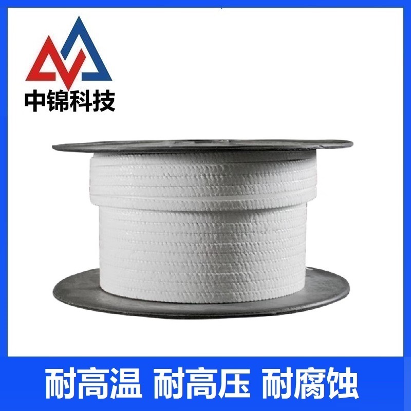 中锦科技 聚四氟乙烯盘根 耐高温盘根14*14mm (5公斤)卷高清大图
