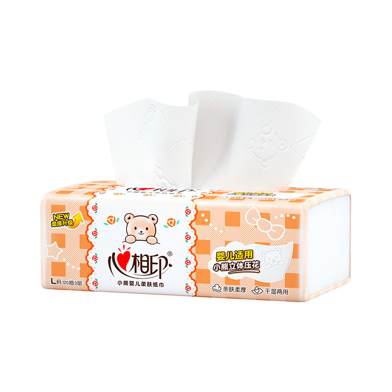 心相印婴儿专用3层120抽YB.6提3包装DT1120-1箱高清大图