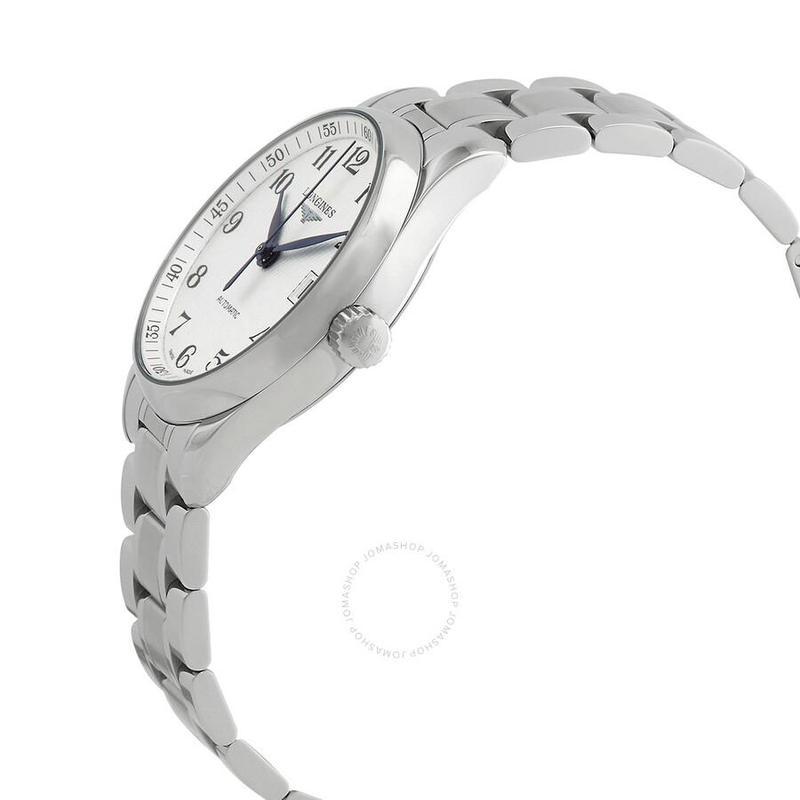 浪琴longines瑞士手表master自动银色表盘不锈钢女士机械手表l2