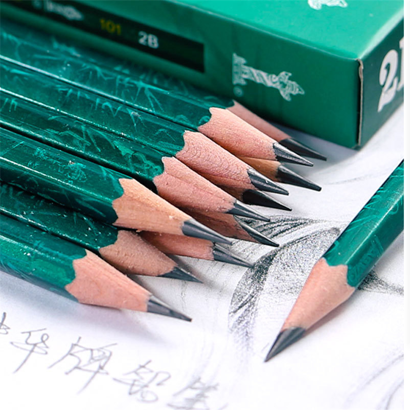 得力(deli)铅笔 2b 学生用笔 开学季用笔 创意书写铅笔10支装