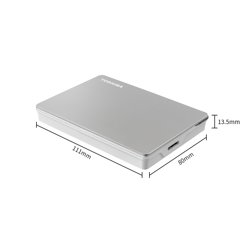 东芝(TOSHIBA) 1TB 移动硬盘 Flex系列 USB3.0 2.5英寸 兼容Mac等多系统高端商务旗舰自营银