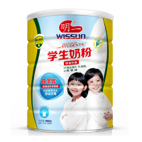 明一（wissun） 明一高钙高铁奶粉 高钙牛奶粉中老年成人全脂奶粉900克 罐装