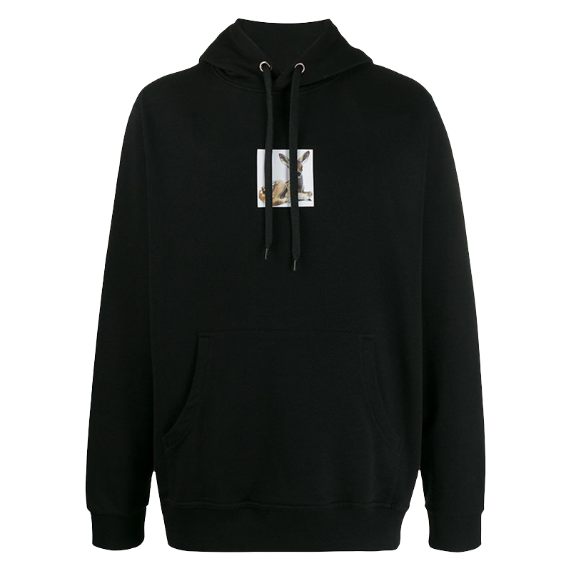 巴宝莉burberry黑色小鹿连帽卫衣秋季保暖上衣8022374