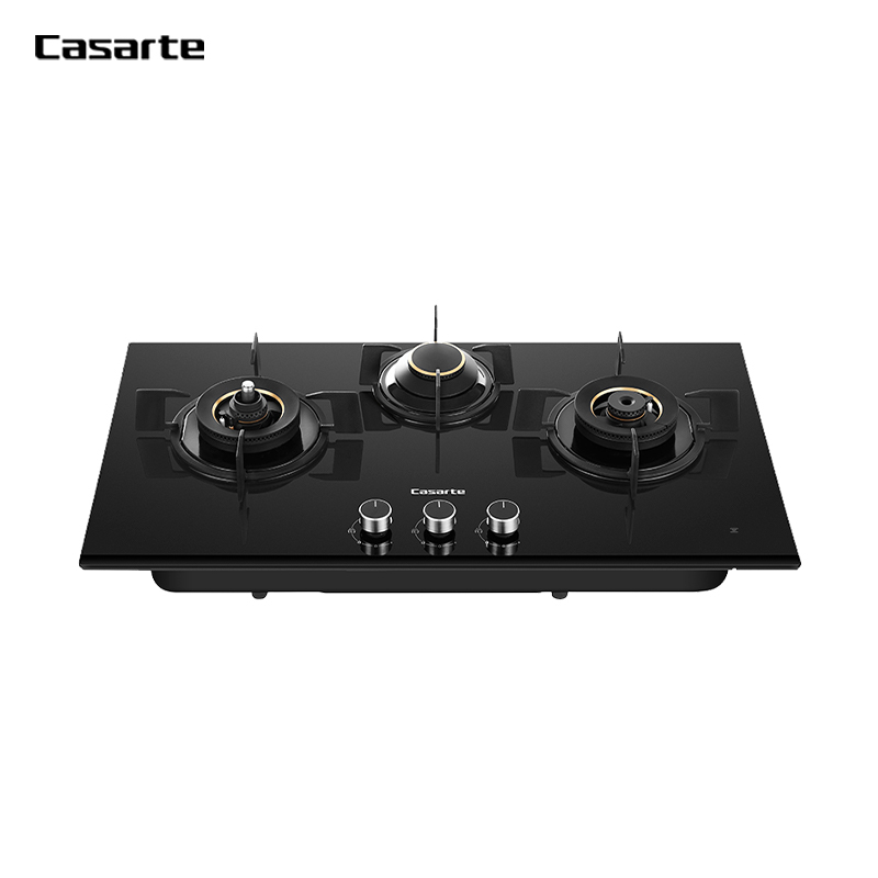卡萨帝(Casarte)台嵌两用嵌入式燃气灶JZT-CG19C3UD(12T)智能三头灶,三维立体燃烧天然气灶具
