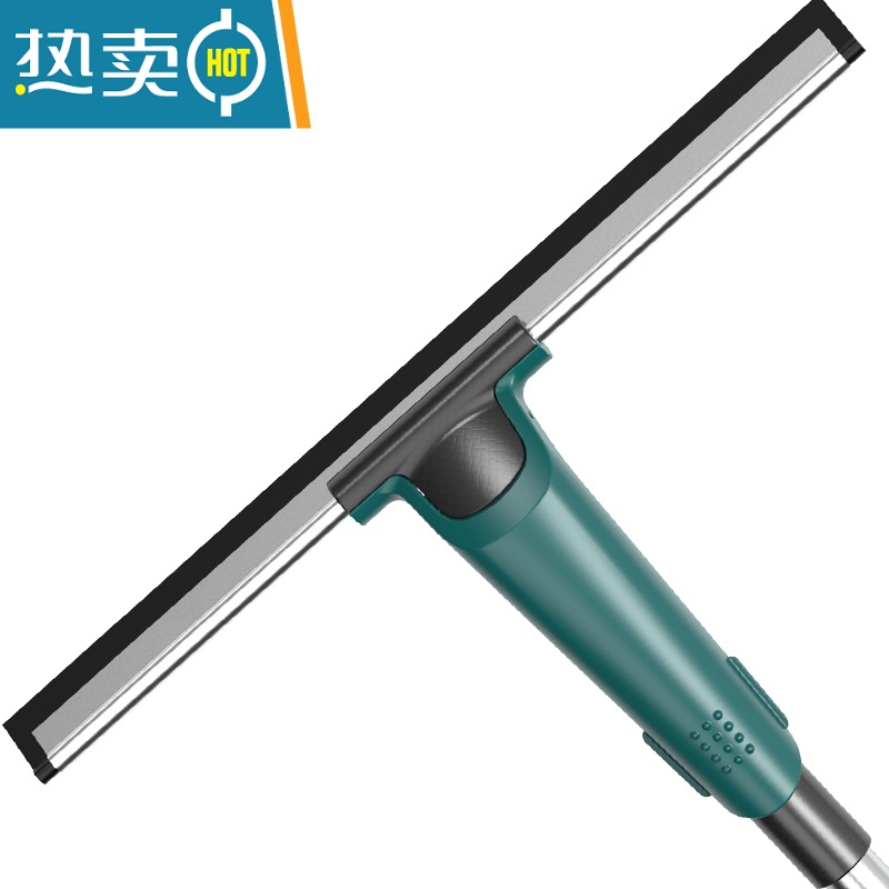 敬平擦玻璃器家用刮水器搽清洗擦窗户保洁专用清洁工具双面高层窗外 40CM刮刀*2+1.25米伸缩杆(送涂水器*高清大图