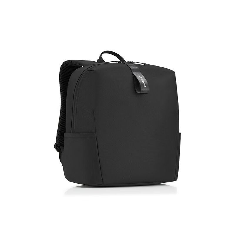 新秀丽(Samsonite)2025新款双肩背包男商务旅行14英寸电脑包防刮耐磨大容量书包TR1 黑色