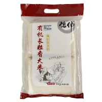 德伟有机长粒香大米5kg 东北吉林长粒大米黑土地种植一级粳米