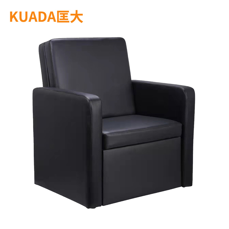 匡大 办公沙发 皮艺沙发 办公室折叠午休沙发 西皮 单人位 KDT898 黑色