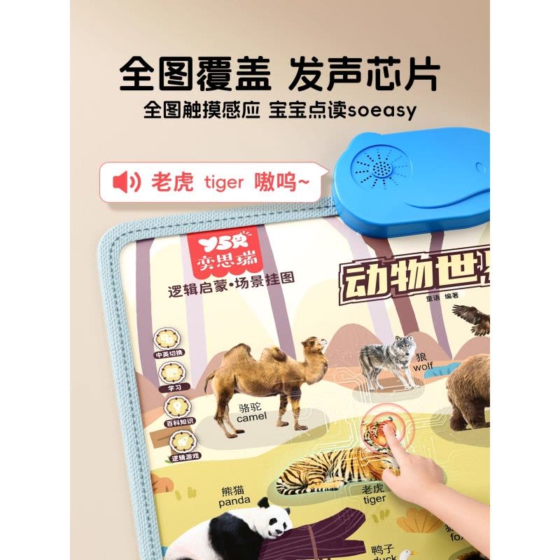 婴儿消耗体力玩具6个月以上宝宝早教有声挂图磨耳朵女孩8益智礼物图片