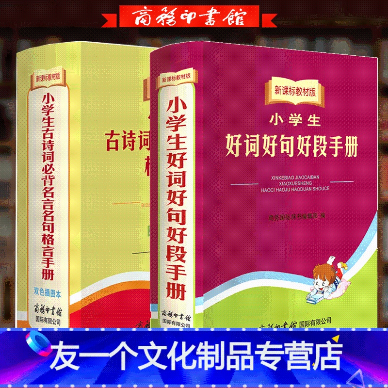 语文 小学通用 【友一个正版】小学生好词好句好段大全古诗词名言名句格言手册 语文作文素材字词典工具书大全课外阅读一二三四