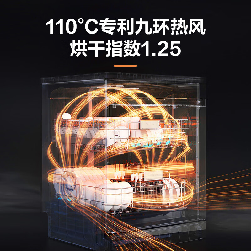 海信 零菌洗碗机嵌入式家用165升碗篮可调UVC全水路杀菌母婴五星消毒WF16-C507iMax高清大图
