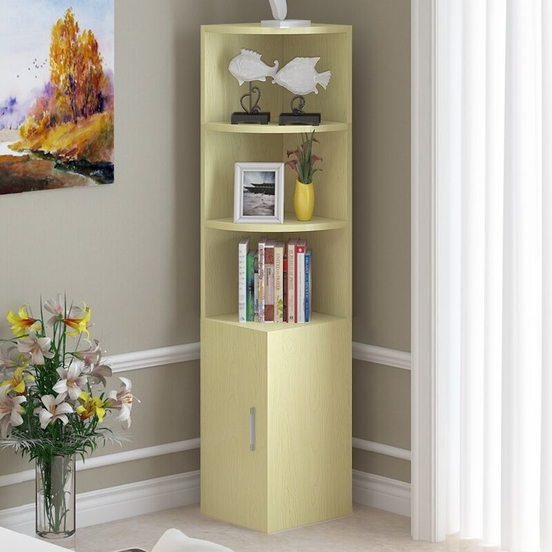 客厅墙角柜转角柜三角柜带柜卧室闪电客边柜储物柜拐角置物架简约角柜