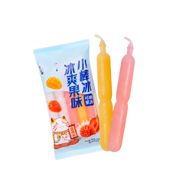 40支 1800g棒棒冰碎冰冰夏季经典怀旧果味饮料吸吸果冻网红零食整箱果冻/布丁高清大图
