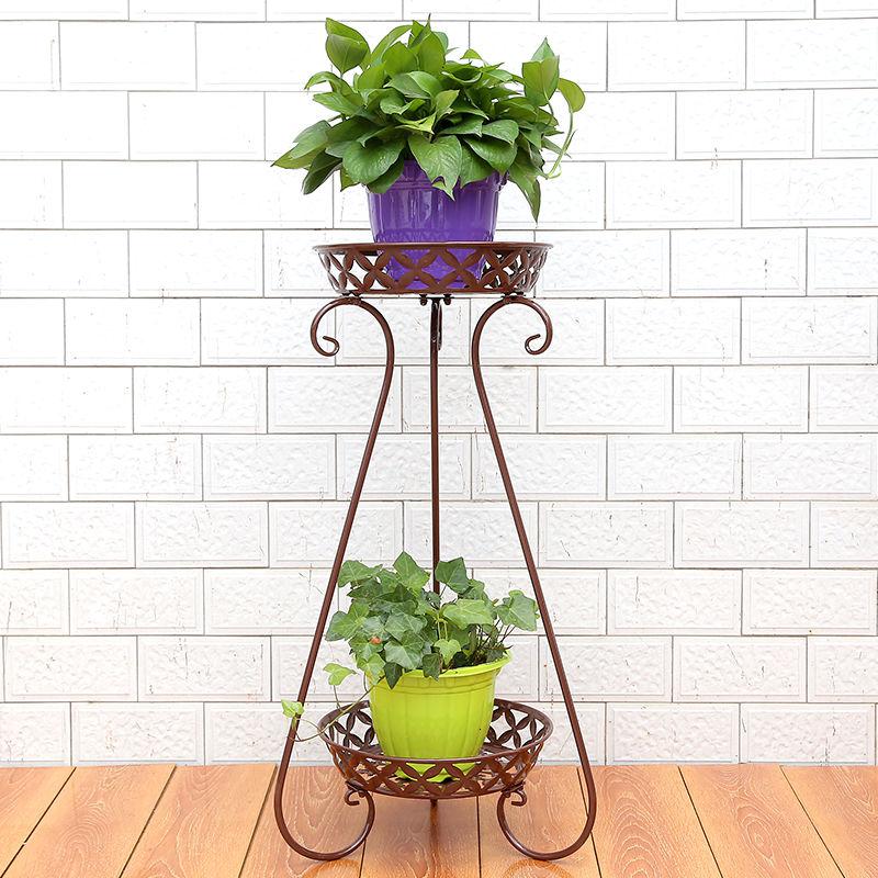 欧式多层铁艺花架花盆架地面室内客厅阳台花架子吊兰 花架/花几 参数