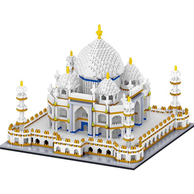 积木泰姬陵微颗粒建筑年夜饭立体成年人高难度拼装模型
