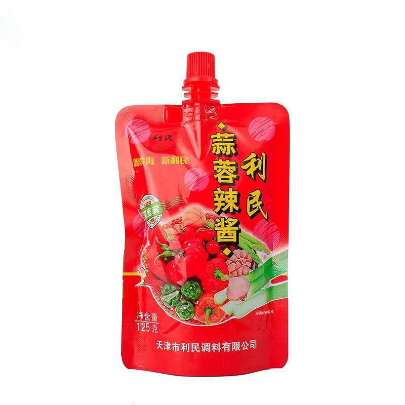 利民立体袋蒜蓉辣酱125g