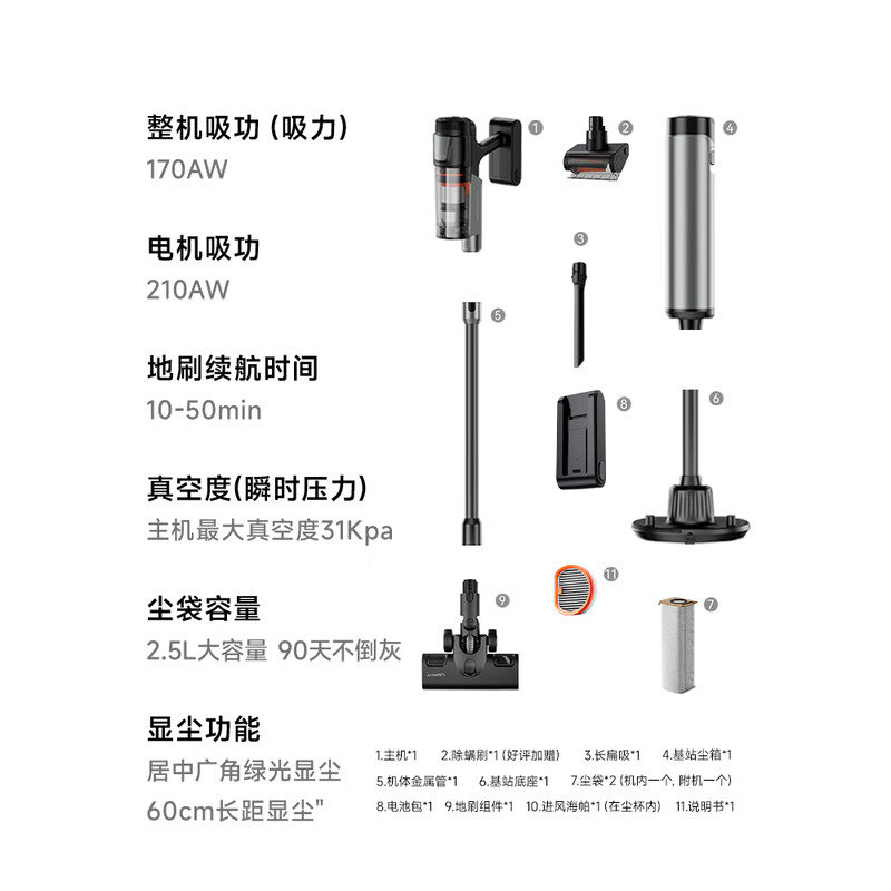 UWANT友望自集尘吸尘器V400 Pro 性能版