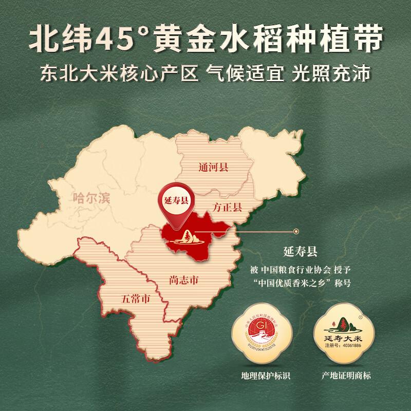 三人行东北大米基地直供稻香米当季新米黑龙江延寿大米粳米5kg高清大图