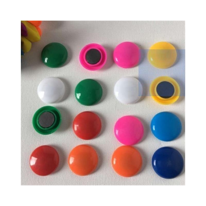 黑板吸铁石教学白板贴彩色圆形磁扣磁贴办公磁铁磁吸磁粒磁钉