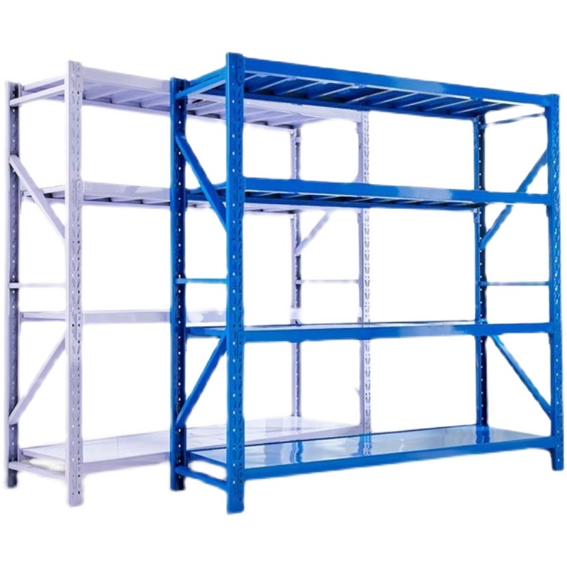 绵冠轻型仓储库房货架多层置物架家用地下室车库可调节展示 颜色备注 长150*宽50*高180四层150kg/层