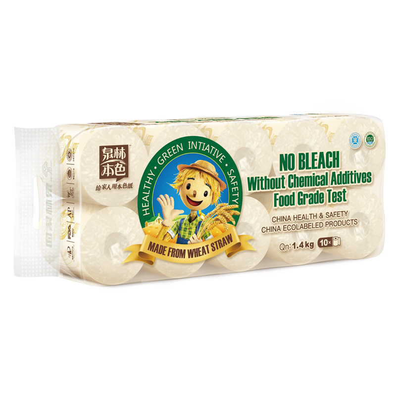 泉林本色 140g*10粒装有芯卷纸BK140