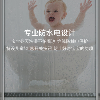 [全新升级]奥克斯(AUX)踢脚线取暖器暖风机家用电暖气扇片节能省电速热电暖器对流式台式壁挂遥控防水干衣1.2M