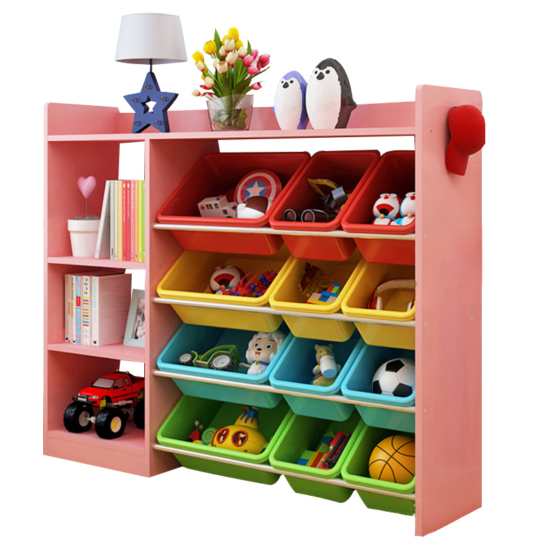 儿童玩具架收纳架宝宝书架幼儿园分类多层置物架子整理架玩具箱柜