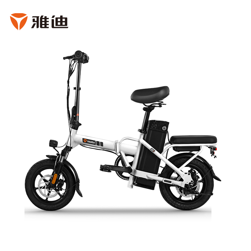 雅迪折叠电动自行车zd1锂电池高配48v20a成人男女超轻助力便携迷你