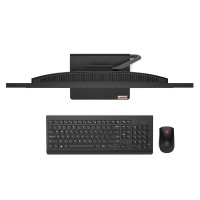 联想(Lenovo）AIO 逸-24 23.8英寸窄边低蓝光护眼屏 4205U 8G 256G 集显 WIFI 蓝牙 无线键鼠 商务办公家用娱乐网课致美一体机电脑 黑