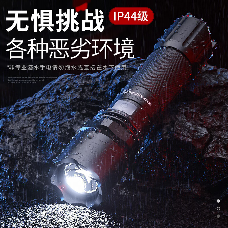神火GTS2强光手电筒迷你小型家用超亮长续航防水LED远射户外照明灯高清大图
