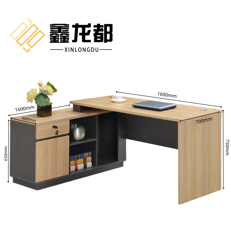 鑫龙都老板桌1600*700*750mm张高清大图