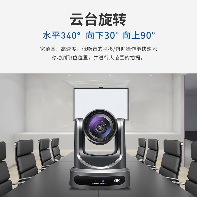润普Runpu RP-HSW61K-20 4K高清视频会议摄像头HDMI/SDI/网络同时输出20倍光学变焦大广角摄像机高清大图