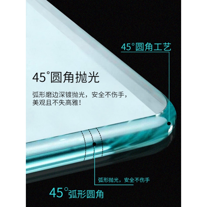无框简约全身镜穿衣镜试衣镜贴墙宿舍舞蹈镜壁挂粘贴镜落地大镜子