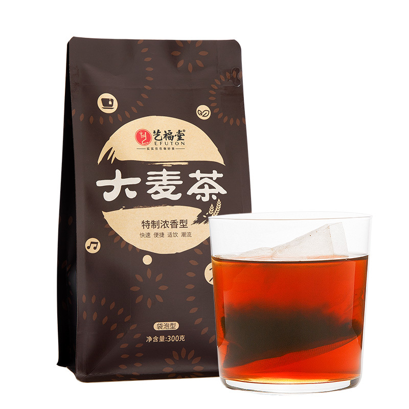 【苏宁配送】艺福堂花茶叶大麦茶 正品特级浓香型小袋装饭店专用搭菊花苦荞茶包300g