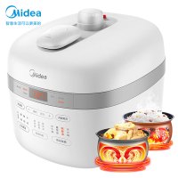美的(Midea)智能电压力锅压力烹饪机滑动开盖电压力煲一锅双胆精控火候家用电高压锅MY-YL50Easy505