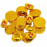金币金元宝巧克力500g装饰喜糖零食批发（代可可脂） 中金币+金条+金元宝(三种混)