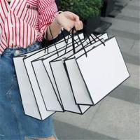 牛皮纸袋手提袋加厚服装店纸袋礼品袋小清新简约服装纸袋|35*26*13(5个装)