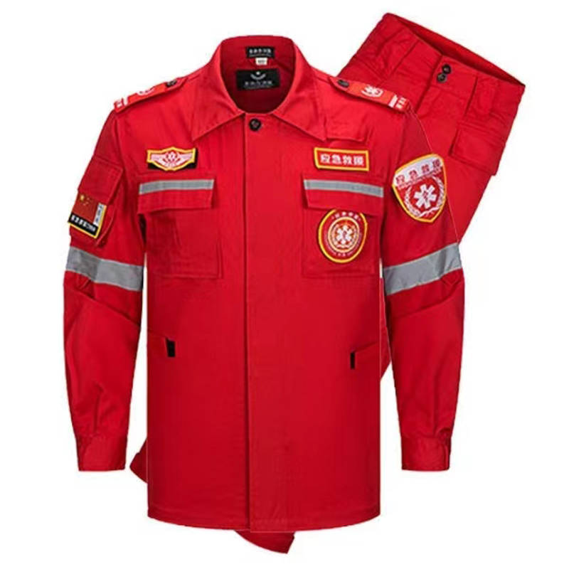 天鸣 应急抢险救援服含帽子腰带标识 S-5XL 套高清大图