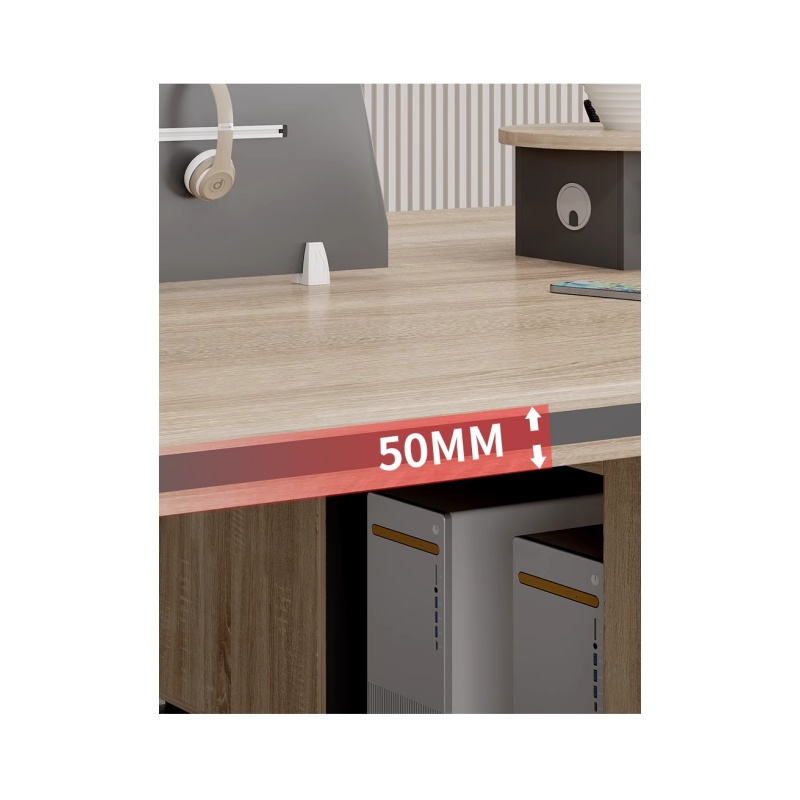 铭思达办公桌1.4米单人位含椅套高清大图